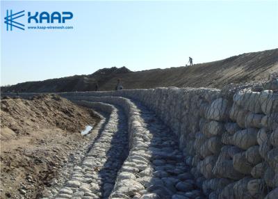 China 0.2*1*2 M Low Carbon 1.5mm Galfan Gabion Baskets for sale