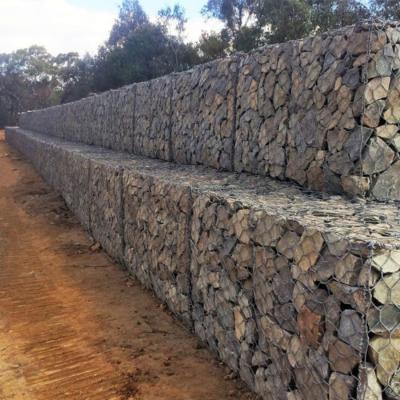 China Astma975 Norm Gelaste Gabion Doos, de Manden van Pvc Gabion 250 Cm Te koop