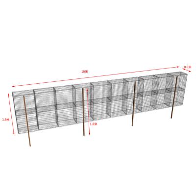 Chine 10x0.6x1.8m a galvanisé Mesh Gabion Wall soudé par 4.0mm à vendre