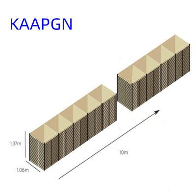 China Parede militar da proteção de borda da barreira 4mm defensiva de mil. 10 do bastião à venda