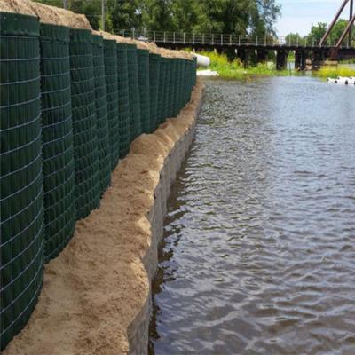 China O zinco pesado da barreira defensiva de Gabion 76.2mmx76.2mm da inundação revestiu à venda