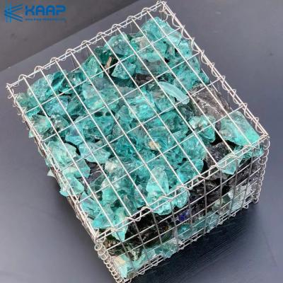 Chine l'immersion chaude de 5x5cm a galvanisé la cage de Gabion soudée par 4mm à vendre