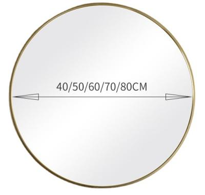 China Contemporary Luxury Black/Silver/Golden Wall Color Framed Mirror For Bathroom Mirror Price for sale