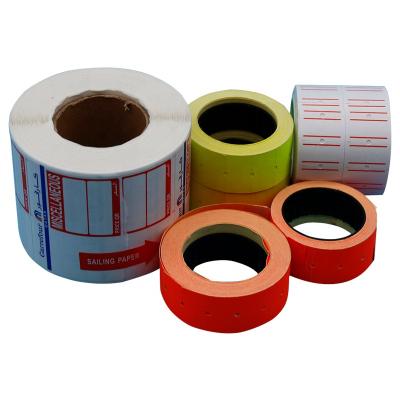 China Waterproof Adhesive Thermal Paper Roll Up Custom Thermal Adhesive Paper Label Sticker for sale