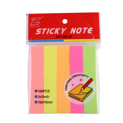 China Custom Logo Cheap Sticky Notes Sticky Notes Self Adhesive Removable Sticky Notes for sale