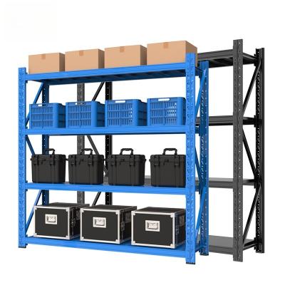 China Corrosion Protection High Standard Customized High Quality Medium Sized Warehouse Industrial Steel Shelves for sale