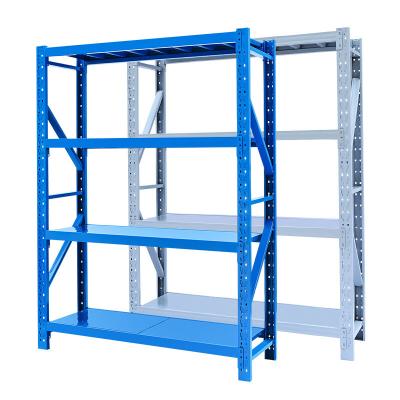 China Corrosion Protection Custom Storage Shelves Medium Duty Shelves Selective Medium Duty Warehouse Rack Storage Shelf Steel Rack Stacking Racks for sale