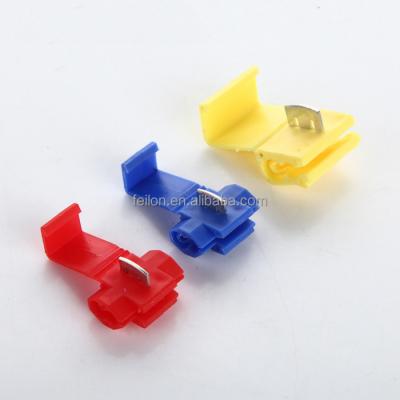 China PP/UL94 V-0 Red Color Quick Terminal Clip 878100 Wire Connector Freely Stripping Type for sale