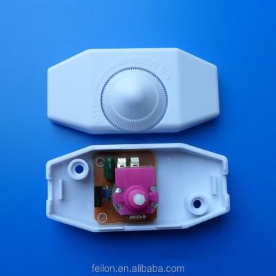 China ABS UL94 V-2 Lamp 110V-120V/220V-240V Dimmer Cord Switch Rotary Type Dimming Switch for sale