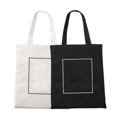 China Rope Handle Fashion Recycled Custom Tote Shopping Bags With Logos Woman Canvas Bag for sale