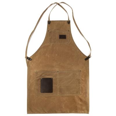 China Canvas Fashion Waterproof Canvas Apron, Unisex Household Kitchen Pinafore Apron for sale