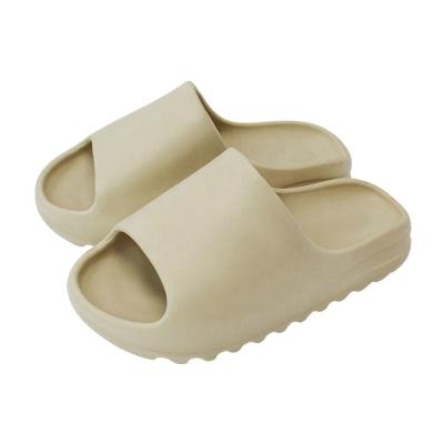 China Indoor Comfortable Soft Women's Non-slip Slippers Bathroom Sweat-absorbent Men's Home Shoes Eva Thick Sole Slides Women Flat Beach Sandals for sale