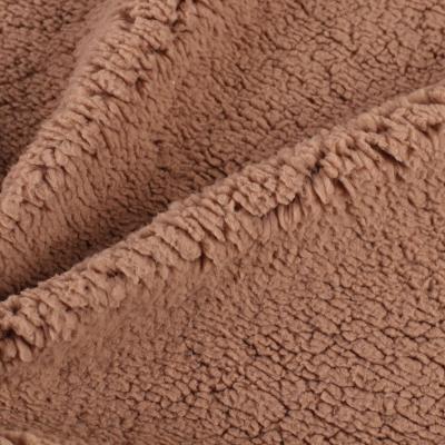 China Manufacturers Shrink-resistant worsted knitted cotton shu cotton fabric autumn winter coat carpet home textile plush fabric wholesale for sale