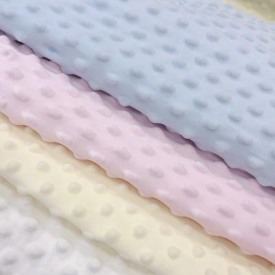 China Bubble Pile Beandown Baby Blanket Clothing Toy Knitted Super Soft Pressed Single Pile Fabric Shrink-Resistant for sale