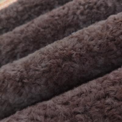 China China Factory Colored Fur Fabric Single Sided Matte Grain Velvet Fabric Shrink-Resistant for sale