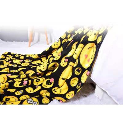 China Custom Printed Blanket Knitted Comfortable Weighted Anti-Static Plus Velvet Thickened Warmth Double-Layer for sale