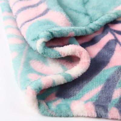 China Antistatic Custom Printed Flannel Upholstery Fabric Warmth And Thick Cool Small Home Textile Blanket for sale