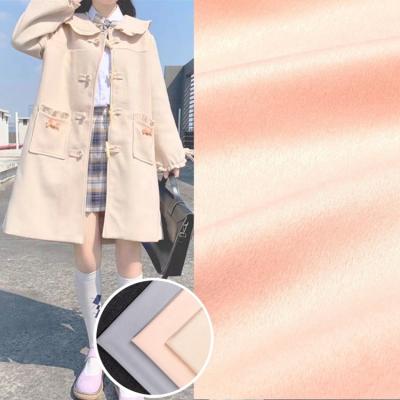 China Newest Design Anti-Static Exclusive Plain Brushed Fleece Fabric For Daily Wear Women's Overcoat for sale