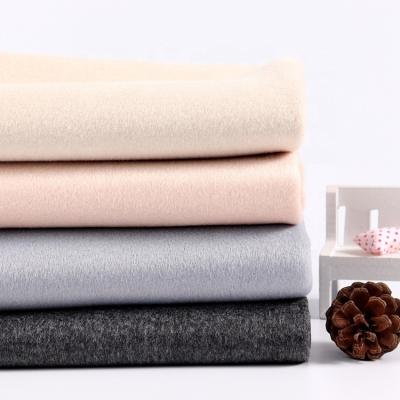 China Factory Supply Anti-static Winter Brush Heavy Flannel Fleece Fabric For Ladies Winter Coat for sale