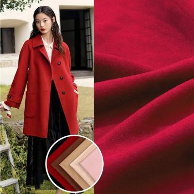 China 100% high quality anti-static polyester flannel fleece fabric for men's overcoat for sale