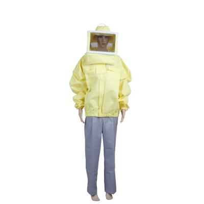 China Protective Jacket Beekeeping Coat Wasp With Zipper Beekeeping Clothing for sale