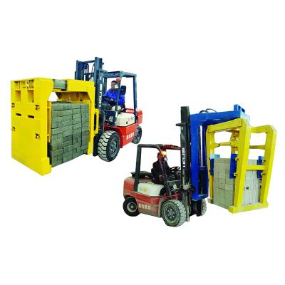 China Building material shops new technology product attached forklift brick block clamp in China. for sale