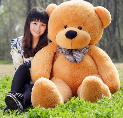 China Soft Plush Toy Large Size Huge Giant Teddy Bear Skin Doll Cute Human Size Animal Valentine's Day Gifts 120cm Stuffed Big Teddy Bear for sale