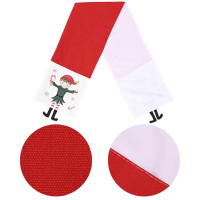 China 2021Christmas Elf Modern Table Runner Patterned High Quality Stereoscopic Natural Style Merry Christmas Table Runner for sale