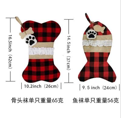 China Indoor Christmas Stockings Christmas Decorations Christmas Hangings Pet Stocking Christmas Decoration for sale