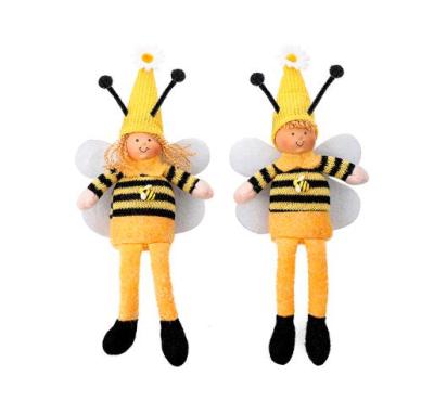 China Europe Factory Price Bee Gnome Decoration Figurines Yellow Bee Gnome for sale