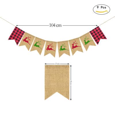 China 2020 Handmade Grinch Hanging Christmas Banner Indoor Outdoor Home Decor for sale