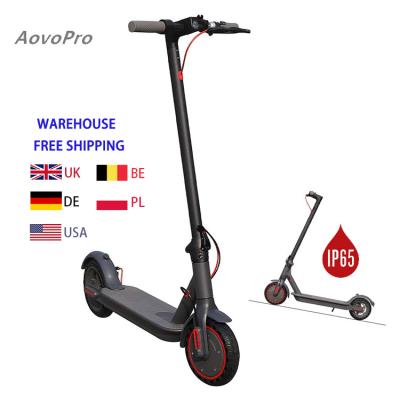 China LCD display screen + LED light AOVO EU UK BE Warehouse DDP 350w motor 7.8ah battery waterproof foldable electric scooter Ip65 M365 pro for sale