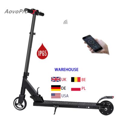 China Aovopro UK Europe Instock Size Adjustable Free Shipping 250w Foldable Electric Scooter Adjustable Mini Scooter For Kids Adult for sale