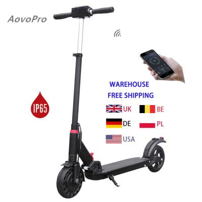 China LCD Display Screen + LED Light Aovopro Europe Warehouse Drop Shipping 7.8Ah Waterproof Foldable Electric Scooter 8inches Battery 20Km Range Electric Scooter Adult for sale