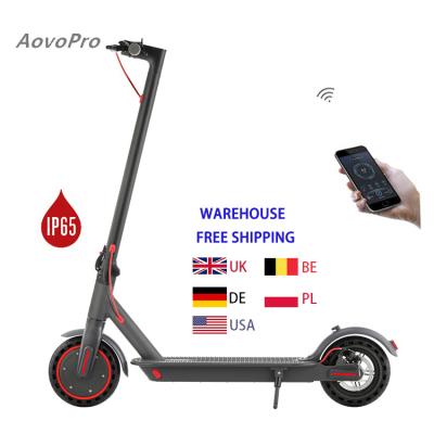 China LCD Display Screen + LED Light Aovo M365pro Drop Shipping Warehouse 10.5AH Waterproof Foldable UK EU 350 Watt Adult Electric Scooter For Adult for sale