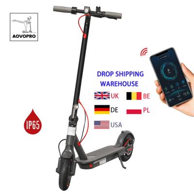 China LCD Display Screen + Official 7.8/10.5ah Battery Waterproof Foldable Ip65 Eu Warehouse 7.8/10.5ah LED Light AovoPro Electric Scooter Scooter for sale