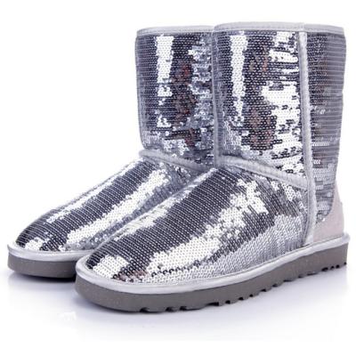 China Fashion Designer Bling Bling Rhinestone Original Breathable Women's Boots Women Famous Brands Diamond Sheepskin Fur Snow Boots for sale