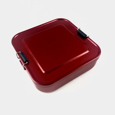 China 2020 New Design Food Grade Take Out Lunch Box Aluminum Bento Lunch Box for sale