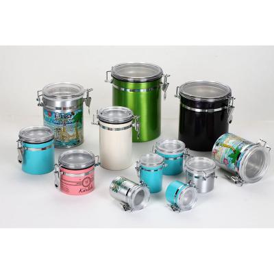 China 60G 80G 100G 200G 250G 450G 500G 1200GAluminum Customized Aluminum Cosmetic Jar Personal Care Food Storage Jar for sale