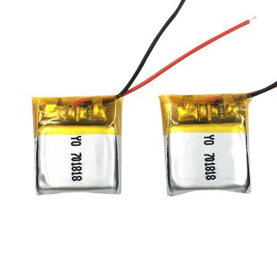 China Small toys rechargeable battery 701818 702020 701340 3.7V 180mAh lithium polymer battery for sale