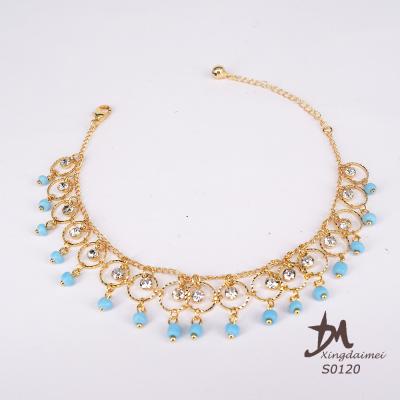 China FASHION Anklets Fashion 24K Gold Women New Anklet S0120 for sale