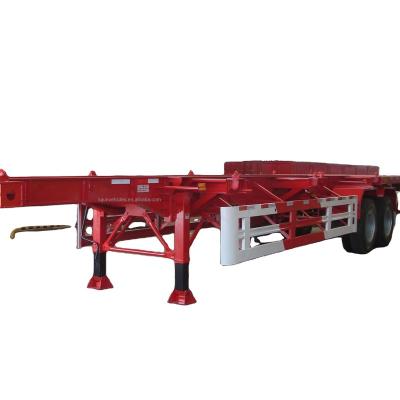 China Truck Trailer Supports custom 40 ft 12 flat trailer head plate container truck semitrailers for sale for sale