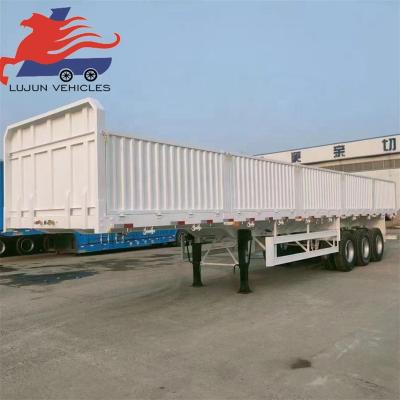 China Truck Trailer China Made 4 axle semi trailer sidewall semi trailer for sale