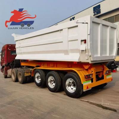 China Truck Trailer Lujun semi truck trailers factory dump semi-trailer for sale