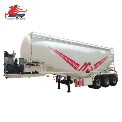 China Truck Trailer 35-65cbm semiremolques Powder Material Transport Trailer tank semitrailer Bitum tanker trailer bulk cement tank trailer for sale