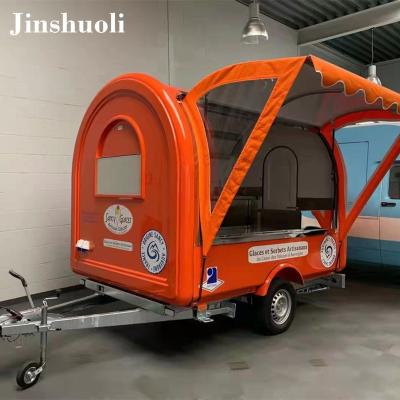 China Mobile Vegetable Processing Plant Design Fast Food Vending Cart Snack Truck with CE Food Trailer Fully Equipped Food Trailer for sale