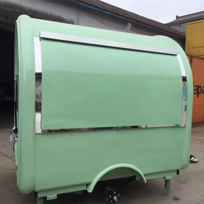 China Vegetable Processing Plant Custom Size Street Food Pizza Trailer Taco Restaurant Fast Food Kiosk Mobile BBQ Food Truck for sale