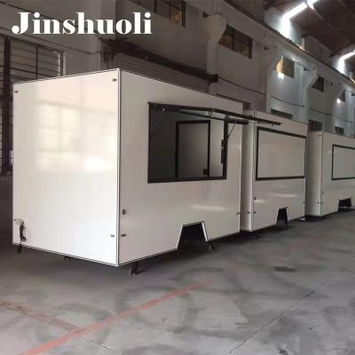 China Vegetable Processing Plant Custom Size Kitchen Van Pizza Truck Fast Food Cart Taco Cheese Chicken Selling Outdoor Food Kiosk for sale