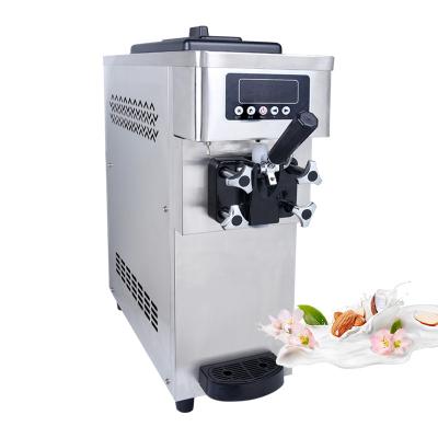 China Snack Factory Table Top 1 Flavor Mini Soft Ice Cream Maker Machine Price Small Ice Cream Making Machine For Snack for sale