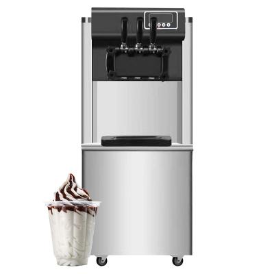 China Snack factory ice cream maker machine 3 flavors soft serve commercial ice cream machine for sale ice cream maker machine price for sale